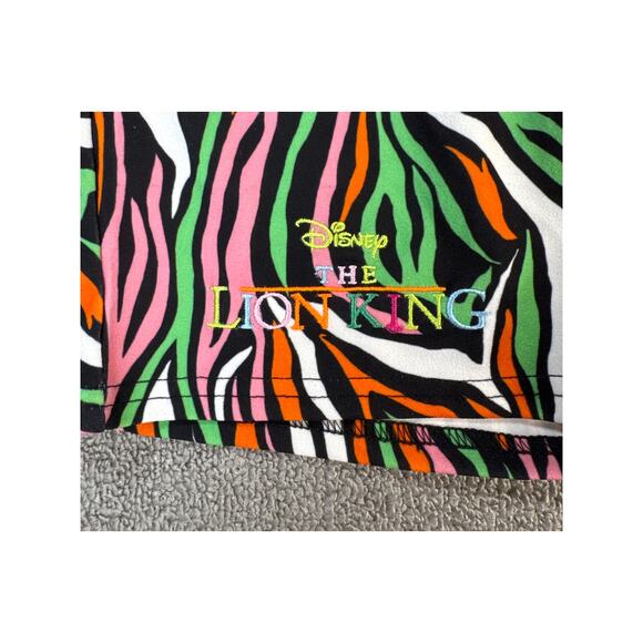 ASOS x Disney The Lion King Shorts Bright Bold Neon Vacation US Size 12 - Picture 3 of 6